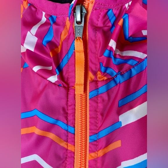 NWOT/ The North Face Girls  Hoodie Windbreaker Multi Color pink EUC 🌬️🩷 - Picture 4 of 13